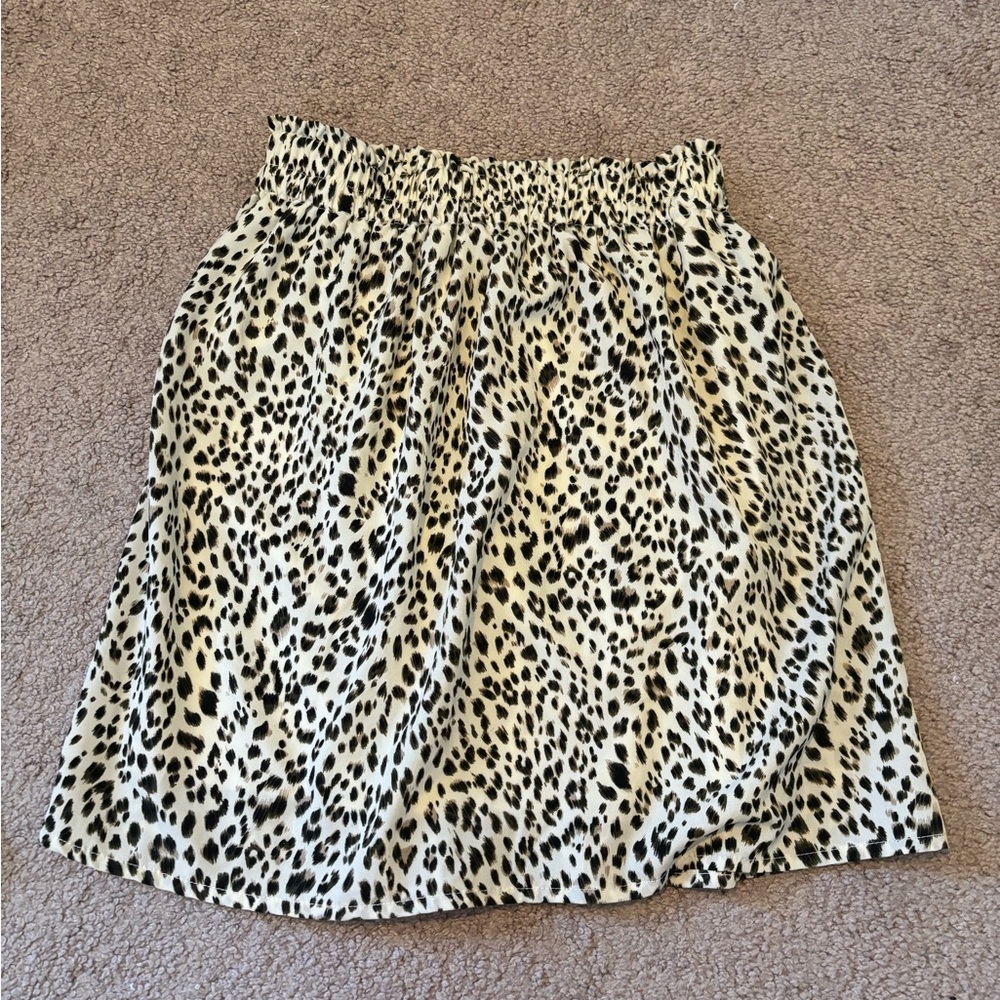 Cheetah print skirt
